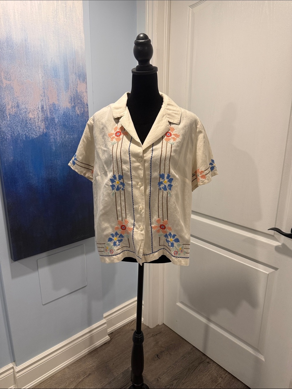 Levi's Sonny Camp Shirt with Embroidered Details - Picture 1 of 10